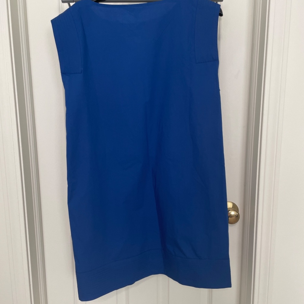 Banana Republic Royal Blue Poplin Drawstring Mini Dress NWT Size S - Picture 5 of 8